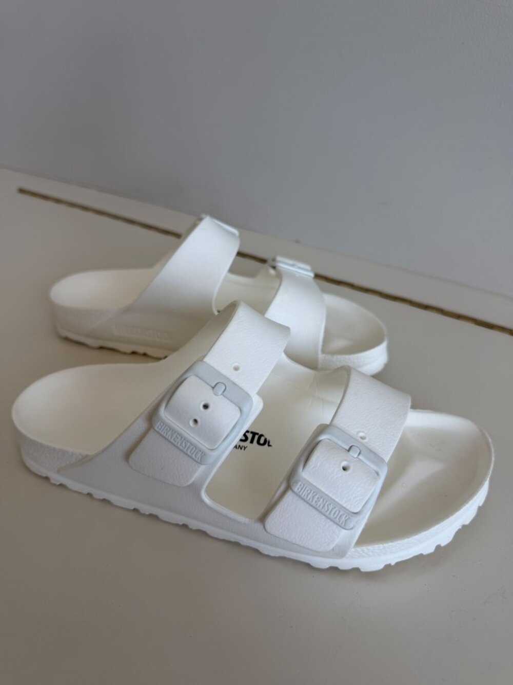 Birkenstock Arizona Essentials EVA White Sandals Size 35